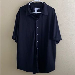 CALVIN KLEIN Men’s Button Down Business Shirt Gray Big & Tall 2XL EUC
